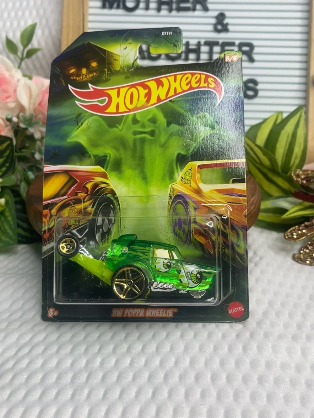 Green HW Poppi Wheelie Kids Toy Car